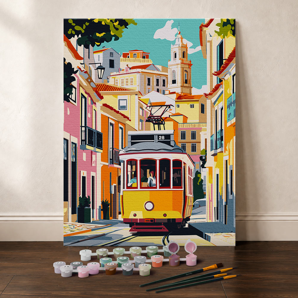 [PRE-ORDER] Gift Box Paint by Numbers - Lisbon Streets
