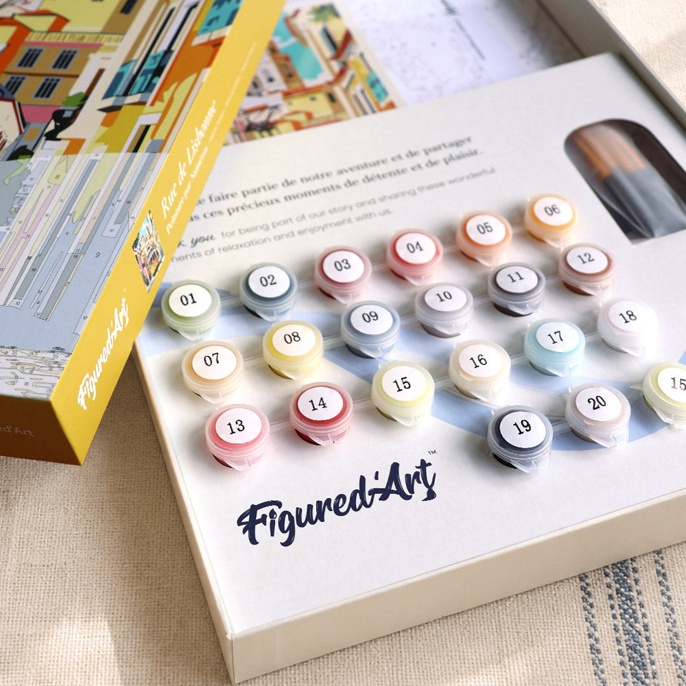 [PRE-ORDER] Gift Box Paint by Numbers - Lisbon Streets