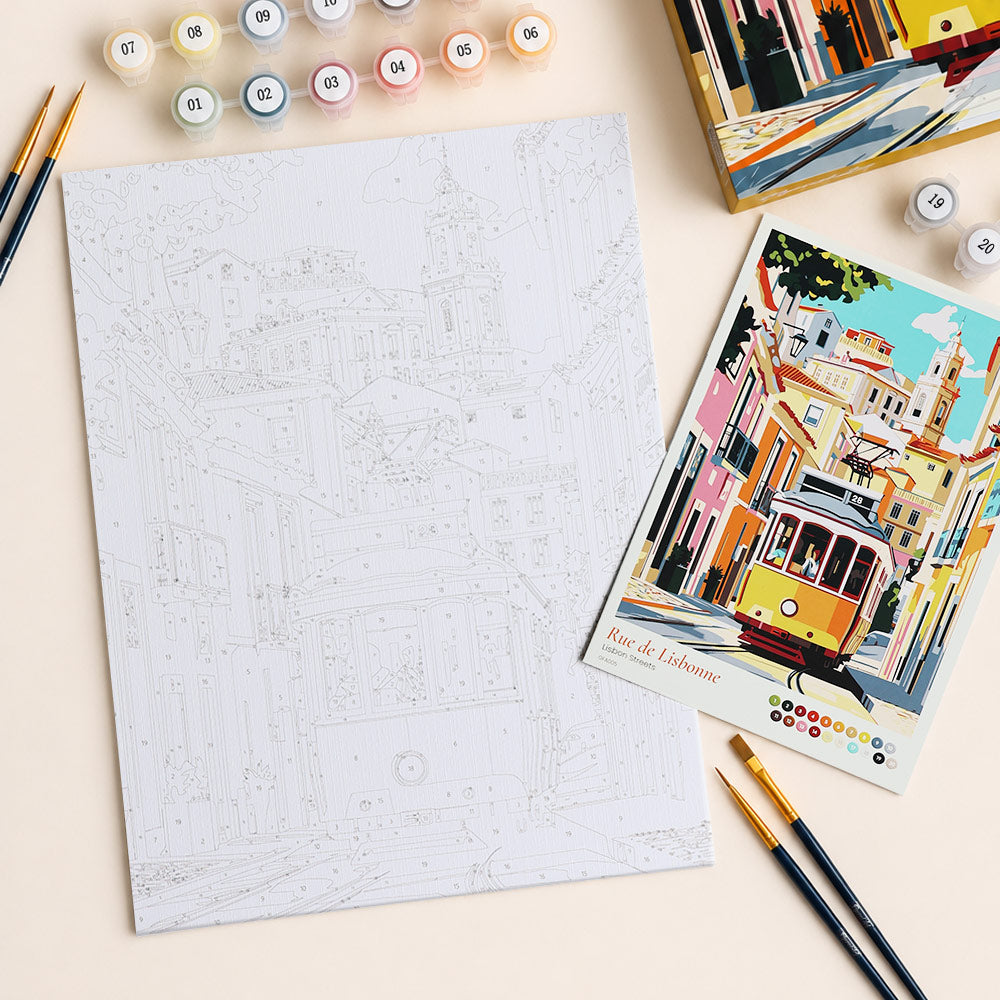 [PRE-ORDER] Gift Box Paint by Numbers - Lisbon Streets