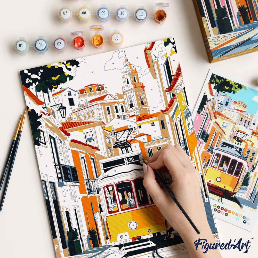 [PRE-ORDER] Gift Box Paint by Numbers - Lisbon Streets