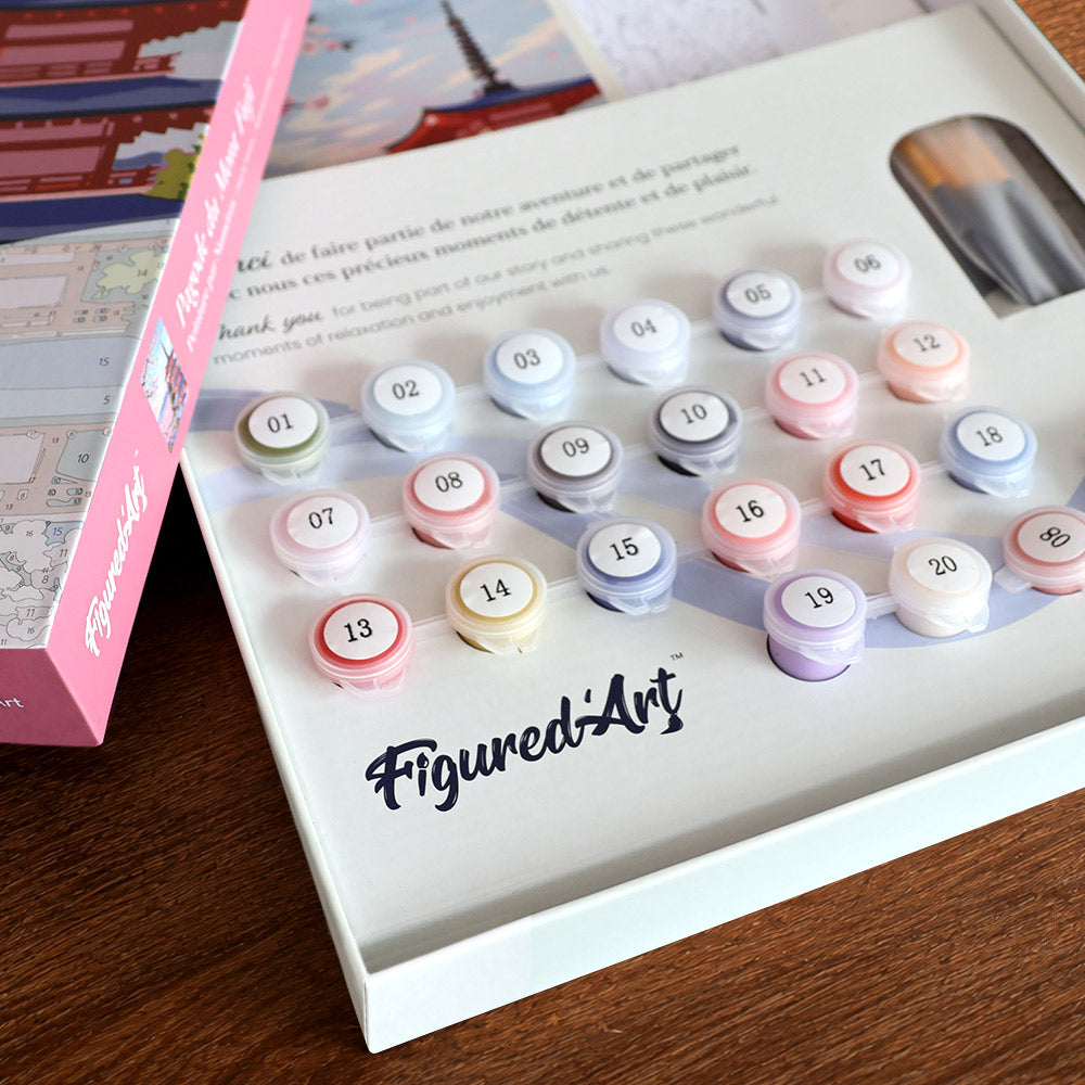 [PRE-ORDER] Gift Box Paint by Numbers - Mount Fuji Pagoda