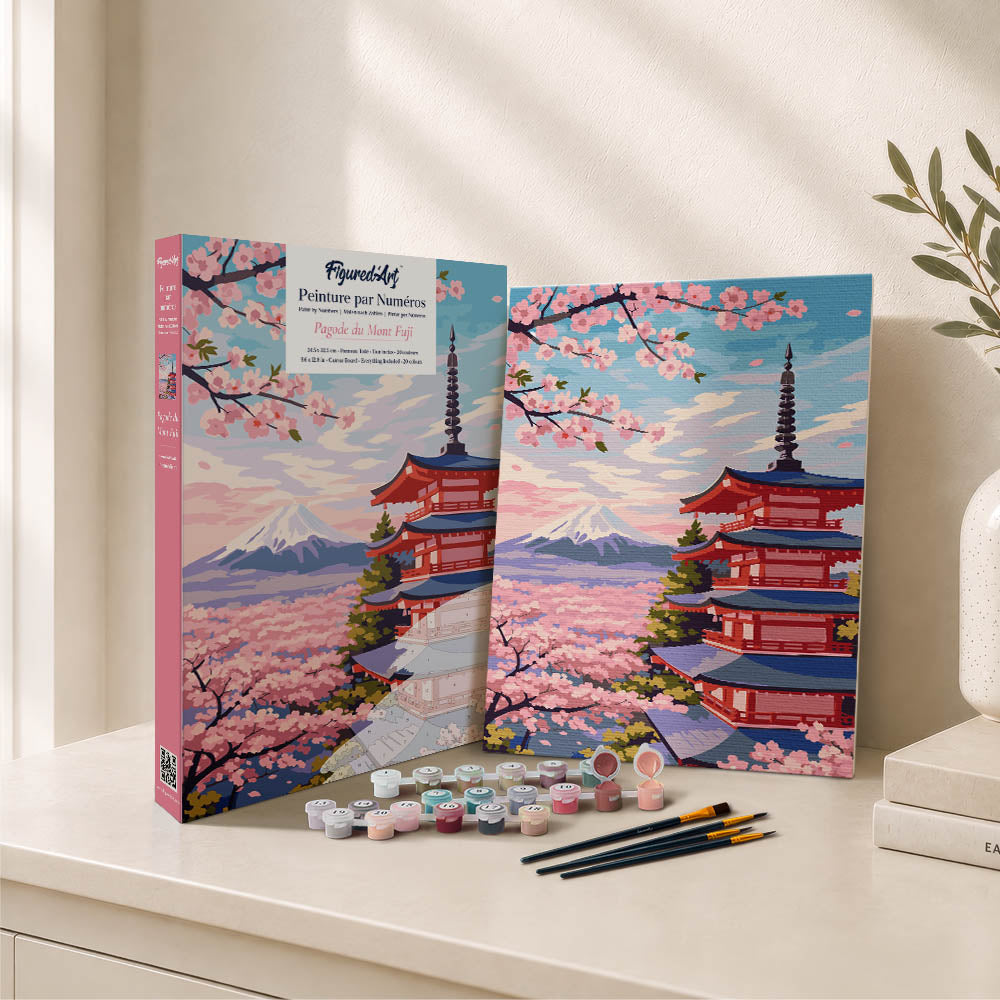 [PRE-ORDER] Gift Box Paint by Numbers - Mount Fuji Pagoda