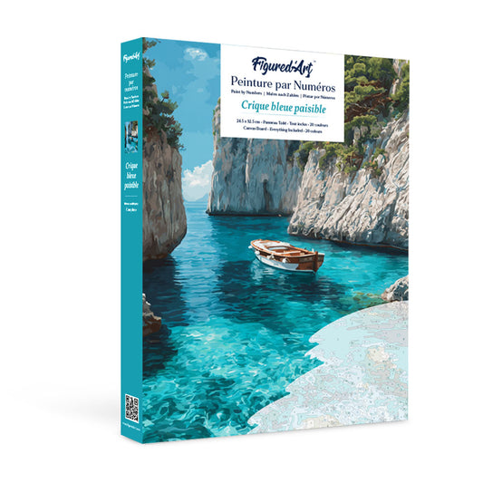 Paint by Numbers Gift Box - Peaceful Blue Cove Figured'Art