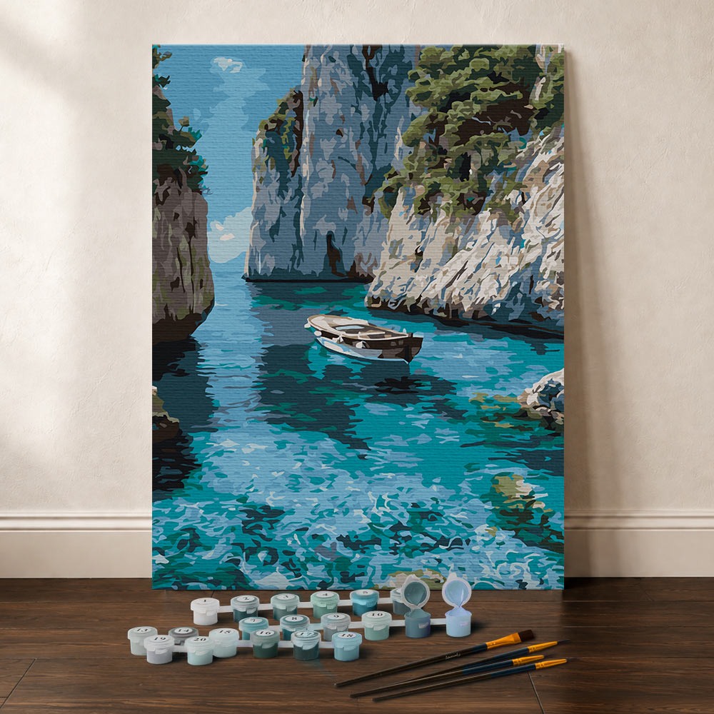 [PRE-ORDER] Gift Box Paint by Numbers - Peaceful Blue Cove