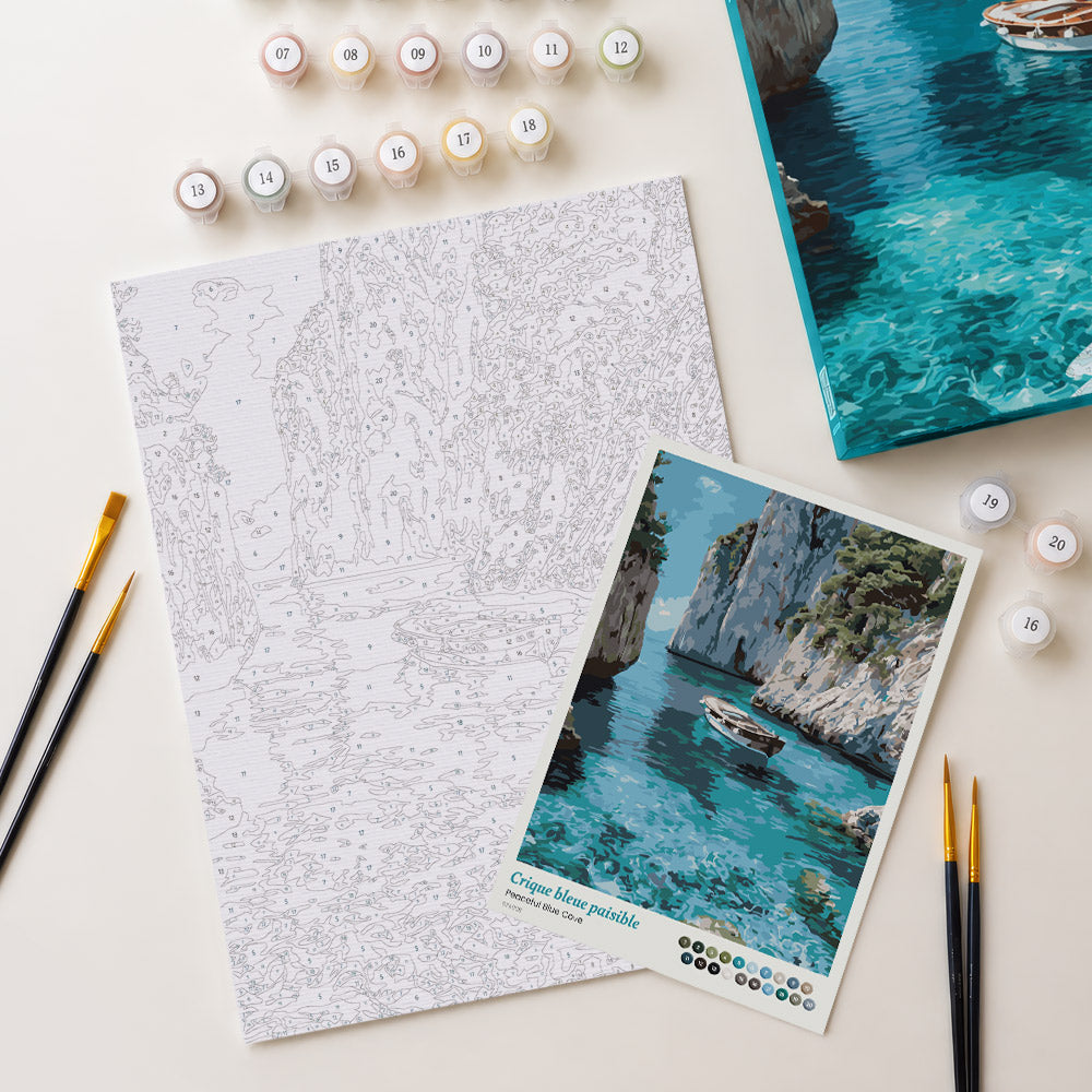 [PRE-ORDER] Gift Box Paint by Numbers - Peaceful Blue Cove
