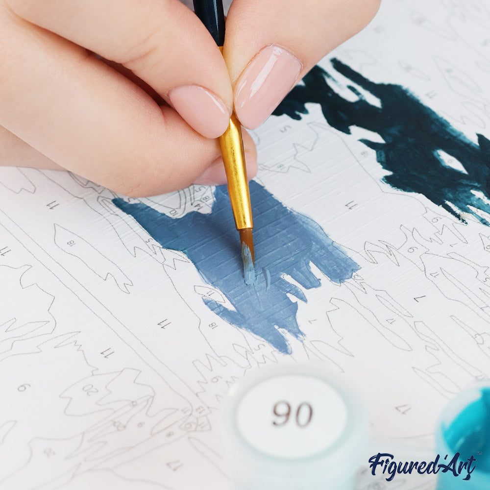[PRE-ORDER] Gift Box Paint by Numbers - Peaceful Blue Cove