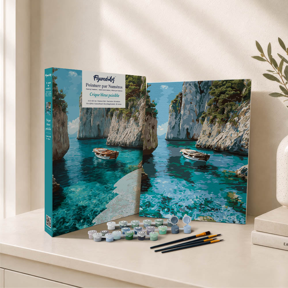 [PRE-ORDER] Gift Box Paint by Numbers - Peaceful Blue Cove