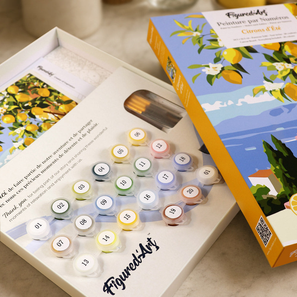 [PRE-ORDER] Gift Box Paint by Numbers - Summer Lemon