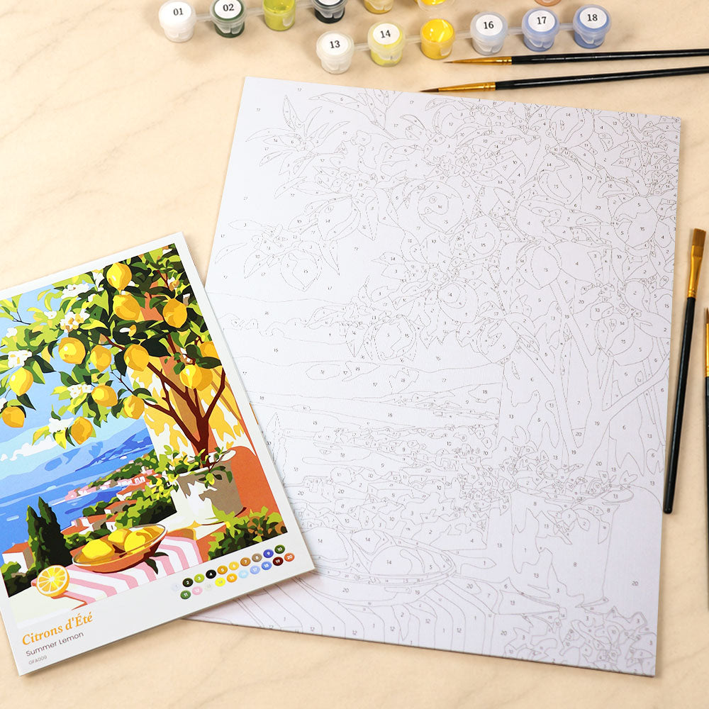 [PRE-ORDER] Gift Box Paint by Numbers - Summer Lemon