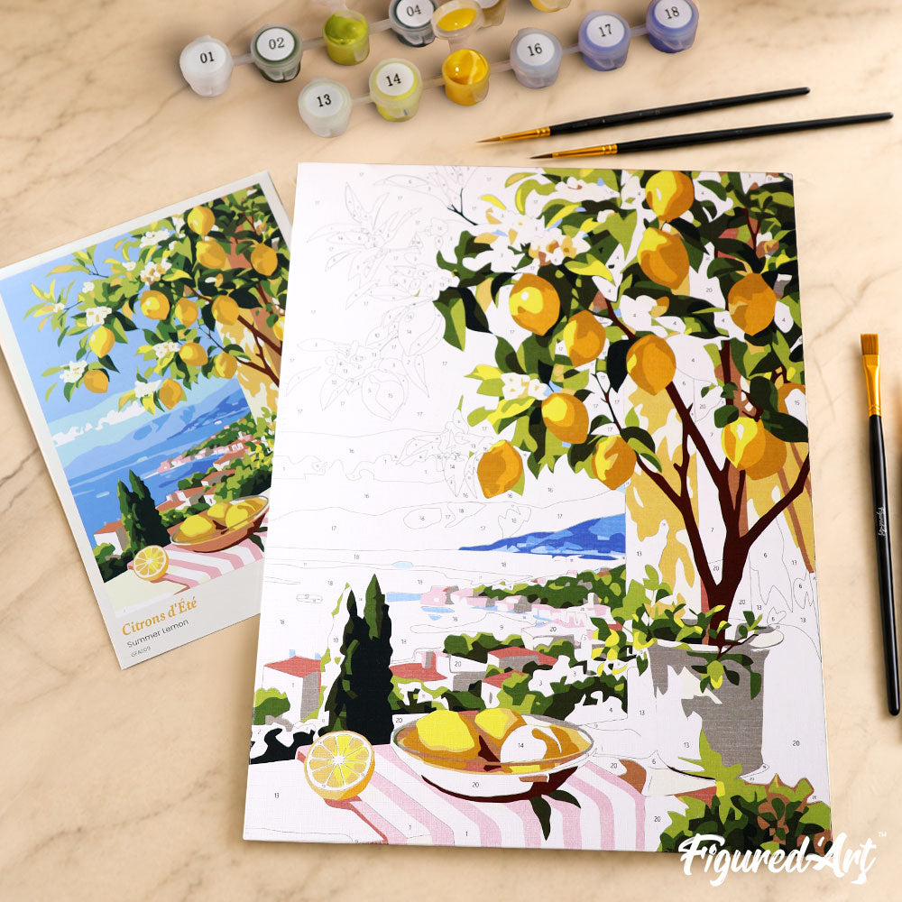 [PRE-ORDER] Gift Box Paint by Numbers - Summer Lemon