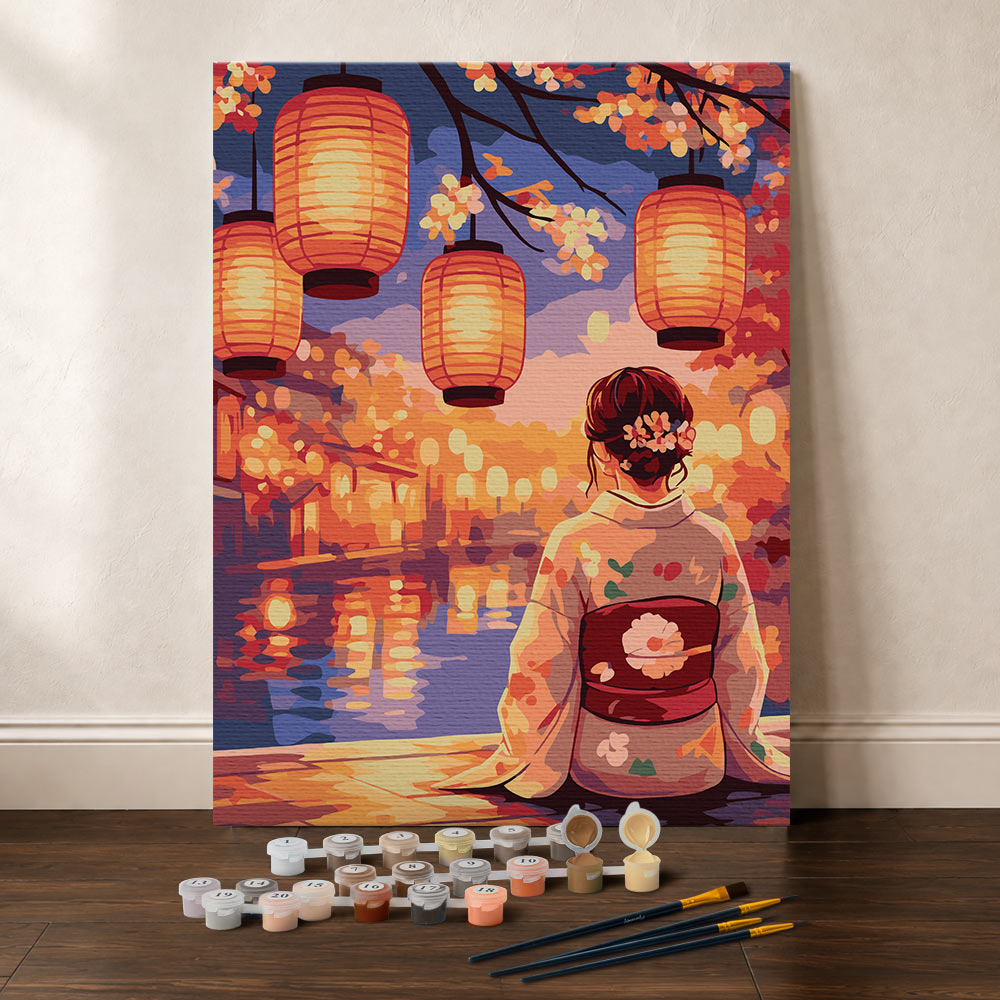[PRE-ORDER] Gift Box Paint by Numbers - Lantern Festival