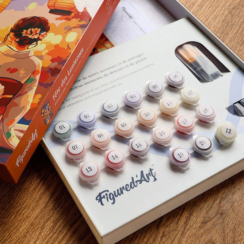 [PRE-ORDER] Gift Box Paint by Numbers - Lantern Festival