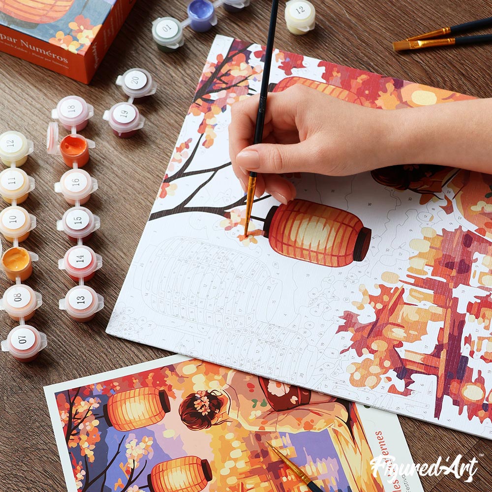 [PRE-ORDER] Gift Box Paint by Numbers - Lantern Festival