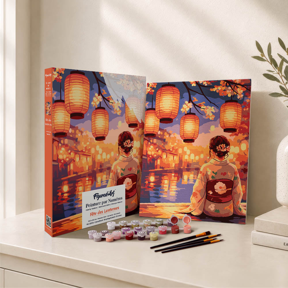 [PRE-ORDER] Gift Box Paint by Numbers - Lantern Festival