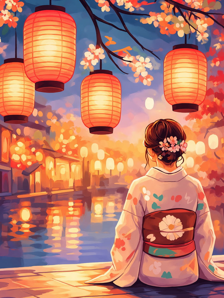 [PRE-ORDER] Gift Box Paint by numbers - Lantern Festival