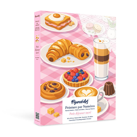 Paint by Numbers Gift Box - Sweet Breakfast Figured'Art