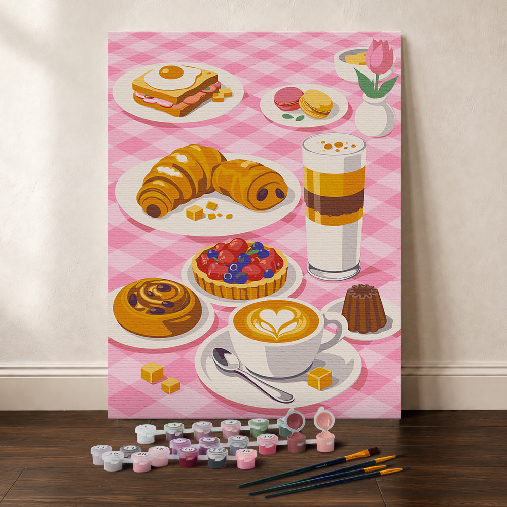 [PRE-ORDER] Gift Box Paint by Numbers - Sweet Breakfast