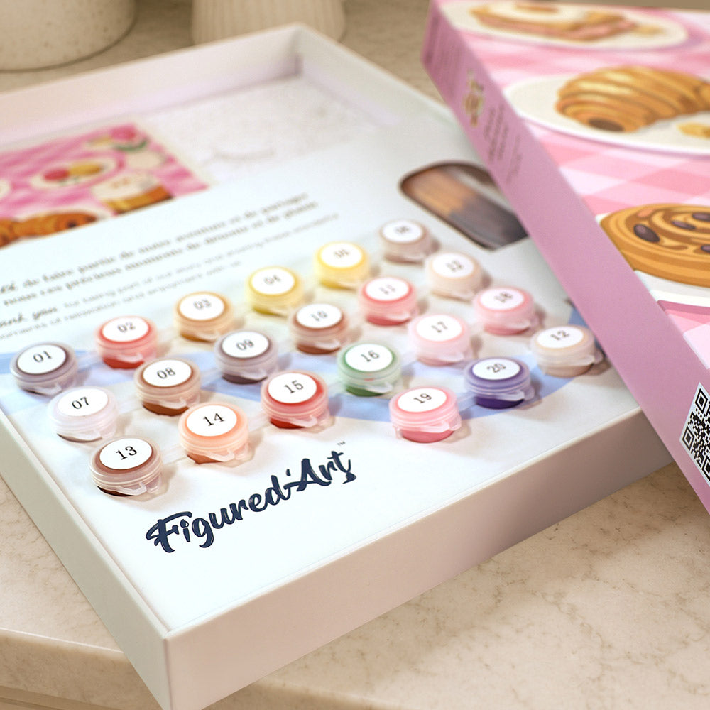 [PRE-ORDER] Gift Box Paint by Numbers - Sweet Breakfast