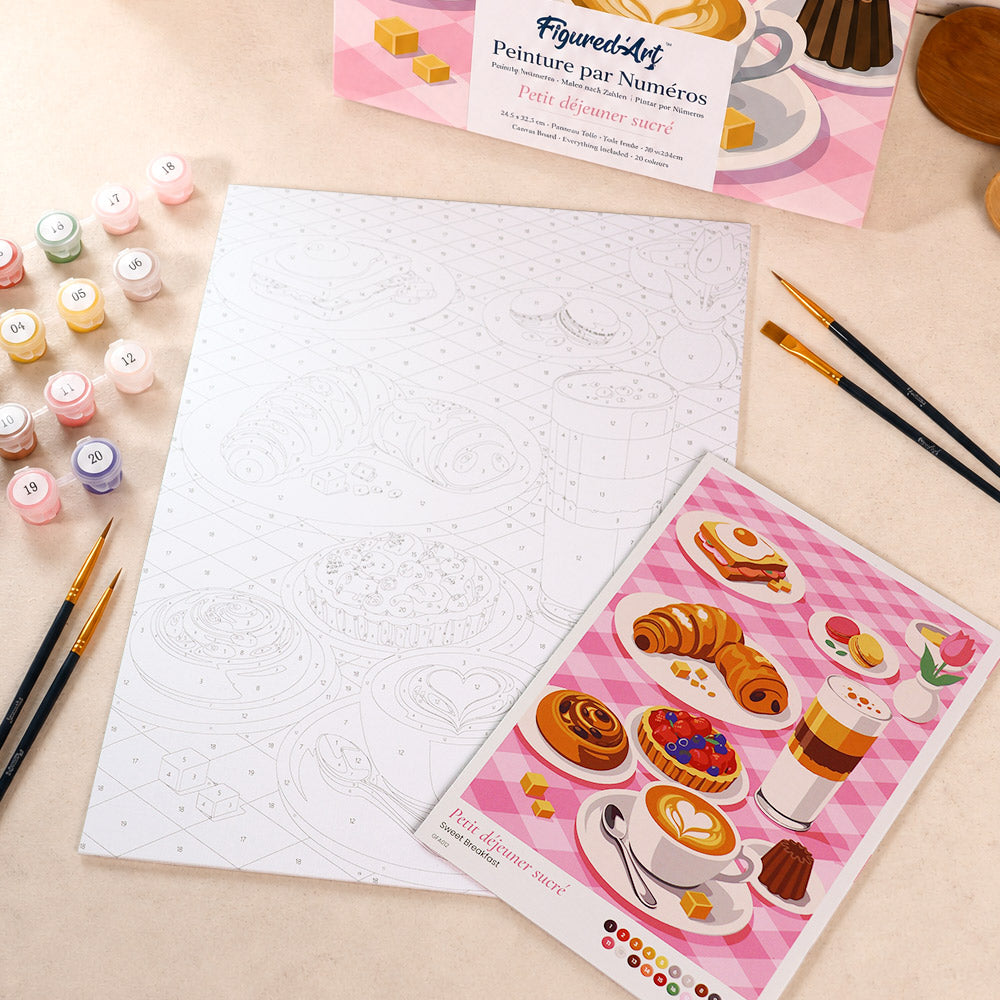 [PRE-ORDER] Gift Box Paint by Numbers - Sweet Breakfast