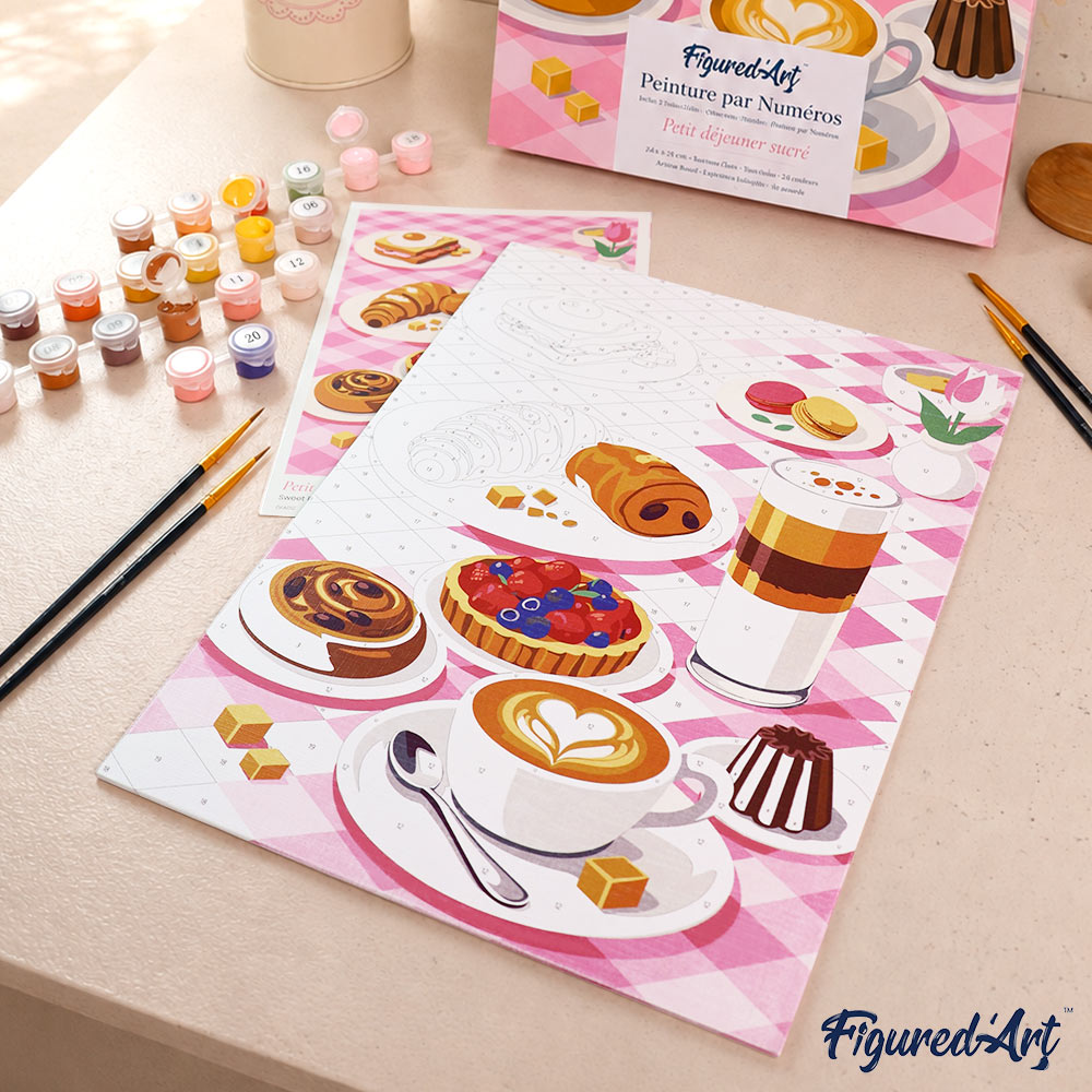 [PRE-ORDER] Gift Box Paint by Numbers - Sweet Breakfast