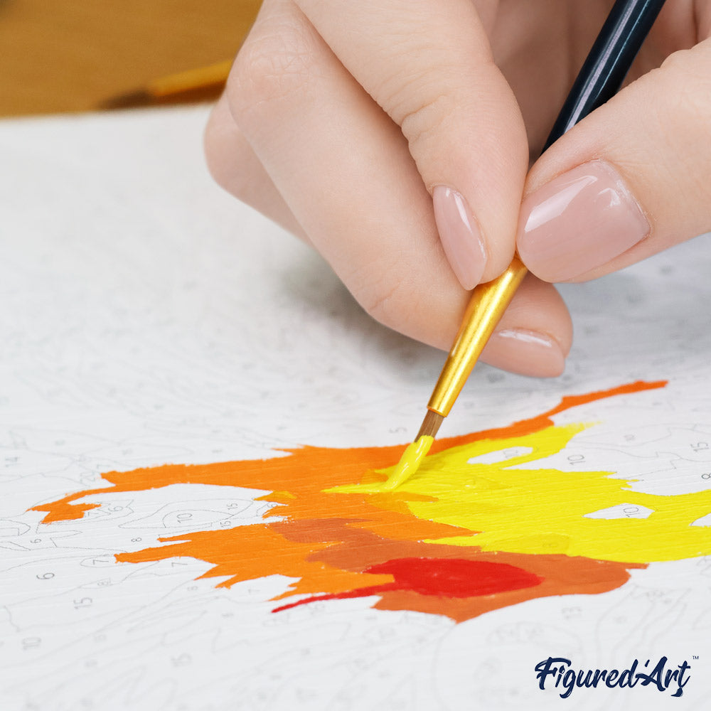 [PRE-ORDER] Gift Box Paint by Numbers - Colourful Abstract Fox