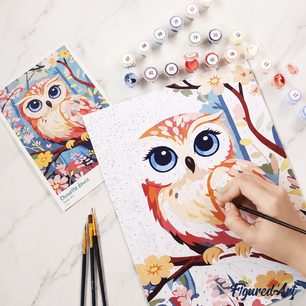 [PRE-ORDER] Gift Box Paint by Numbers - Sweet Owl