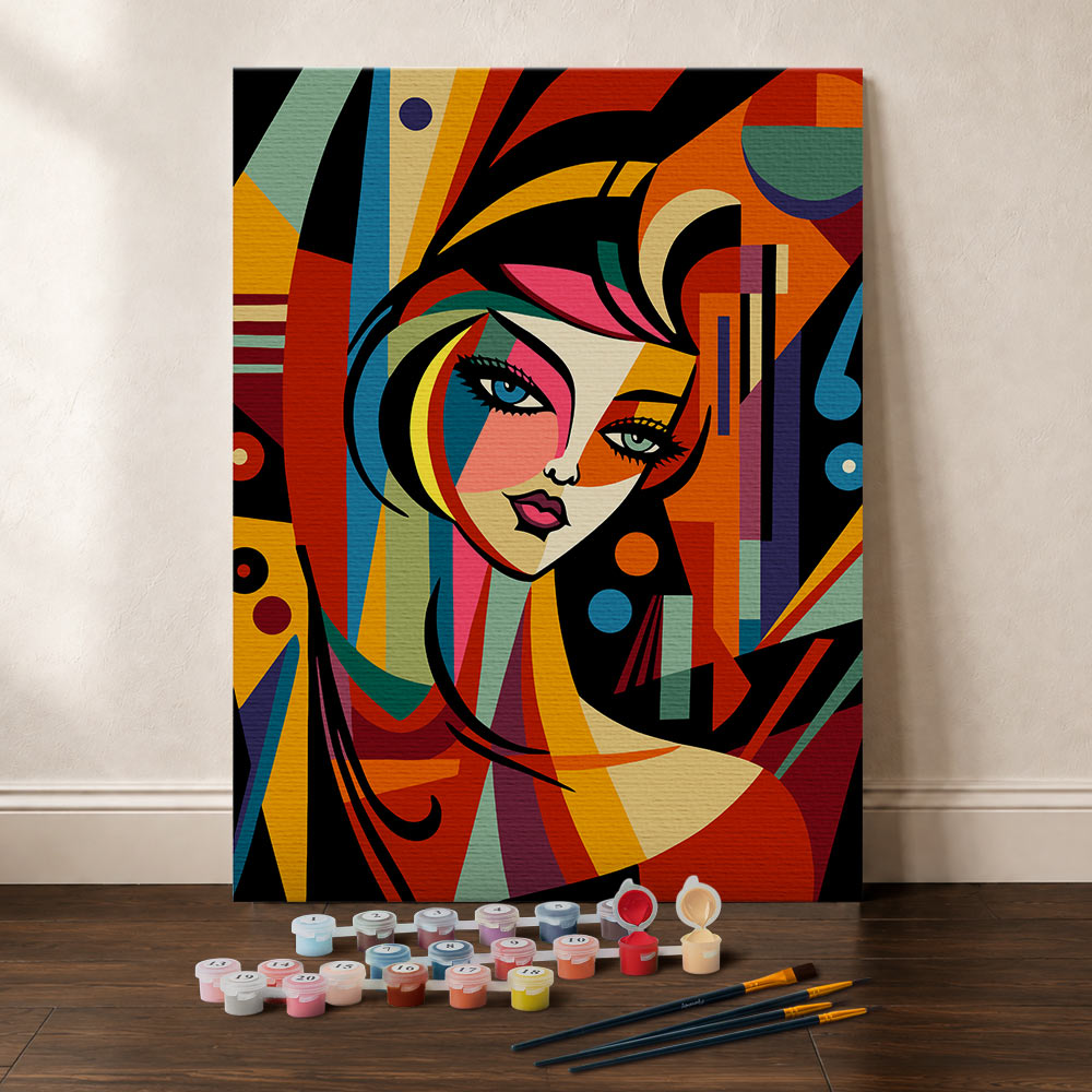 [PRE-ORDER] Gift Box Paint by Numbers - Abstract Woman