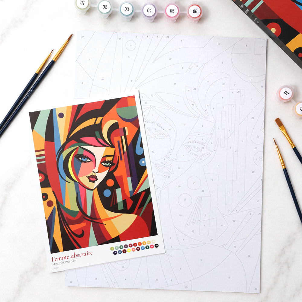 [PRE-ORDER] Gift Box Paint by Numbers - Abstract Woman