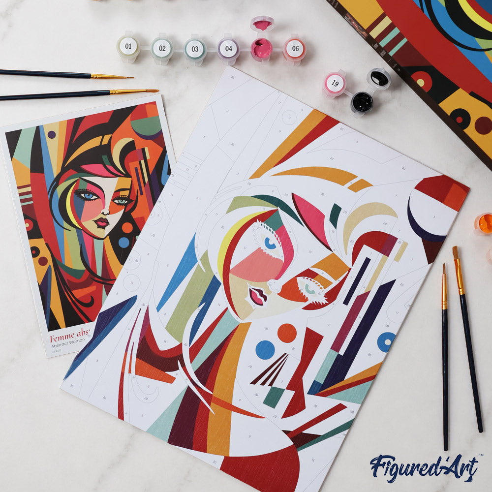 [PRE-ORDER] Gift Box Paint by Numbers - Abstract Woman