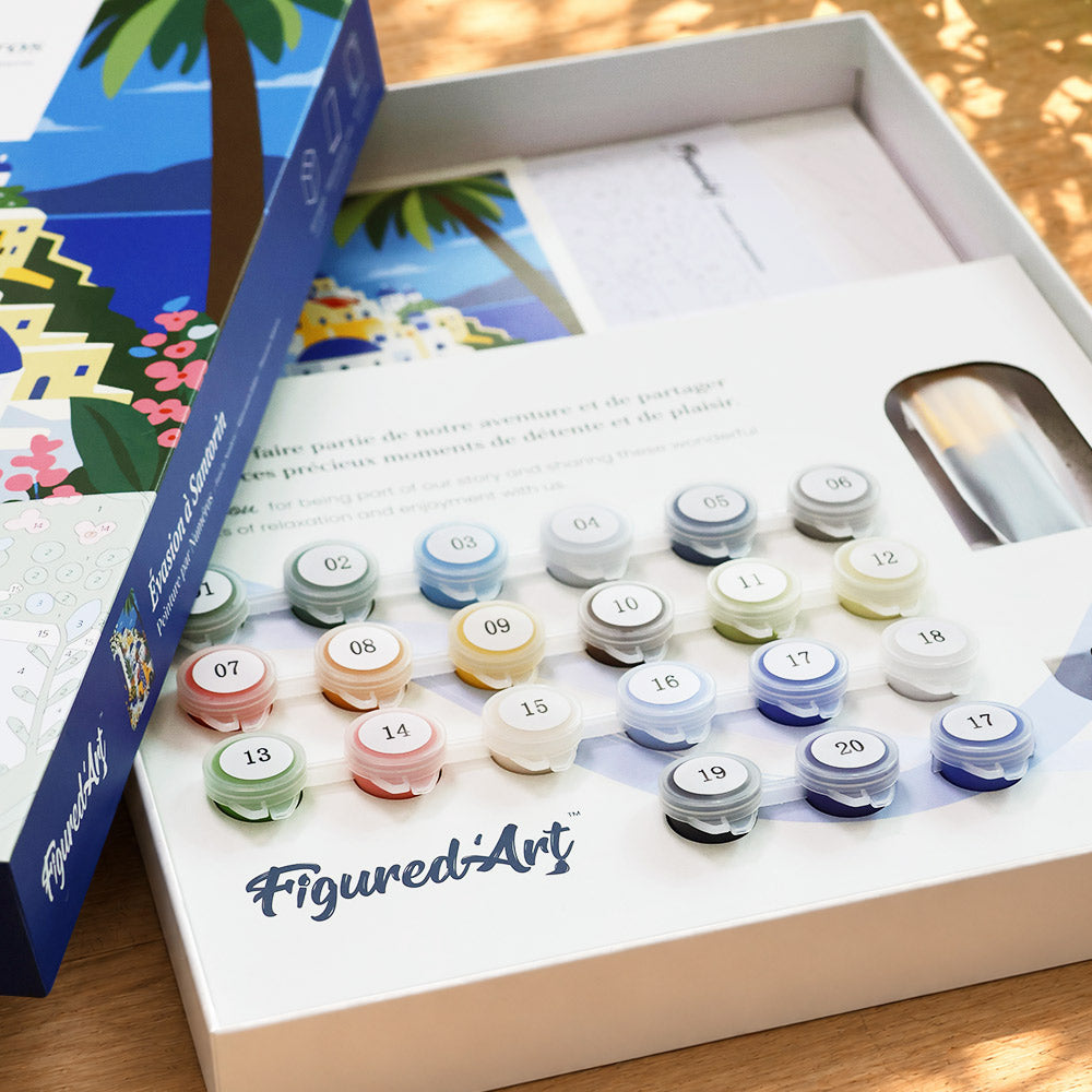 [PRE-ORDER] Gift Box Paint by Numbers - Santorini Escape