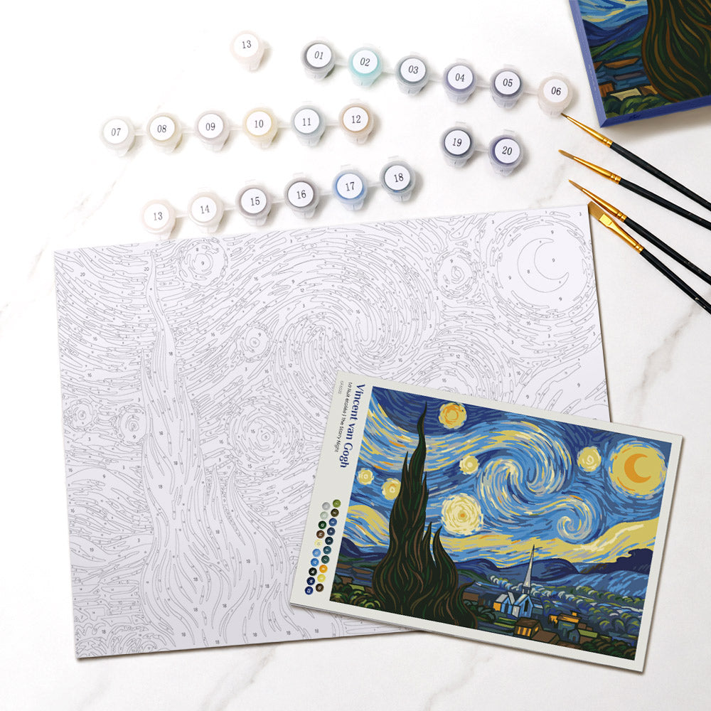 [PRE-ORDER] Gift Box Paint by Numbers - The Starry Night
Vincent van Gogh