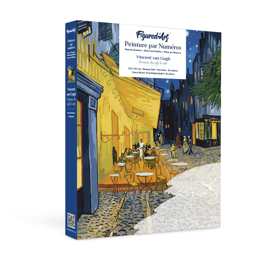 Paint by numbers kit for adults Gift Box Paint by numbers -Café Terrace at Night
Vincent van Gogh Figured'Art UK