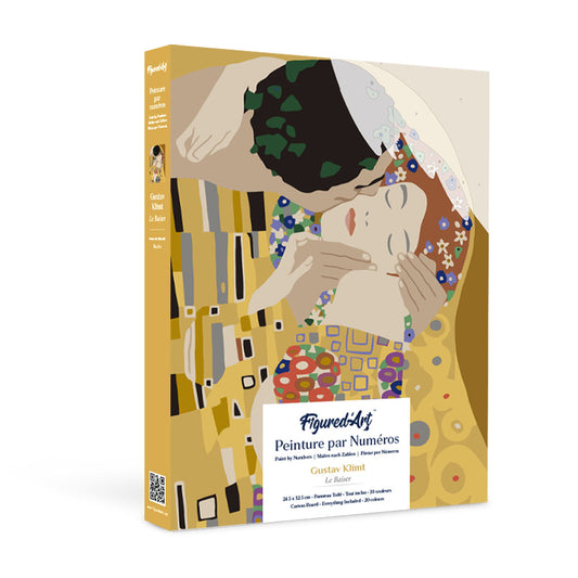 Paint by numbers kit for adults Gift Box Paint by numbers -The Kiss
Gustav Klimt Figured'Art UK