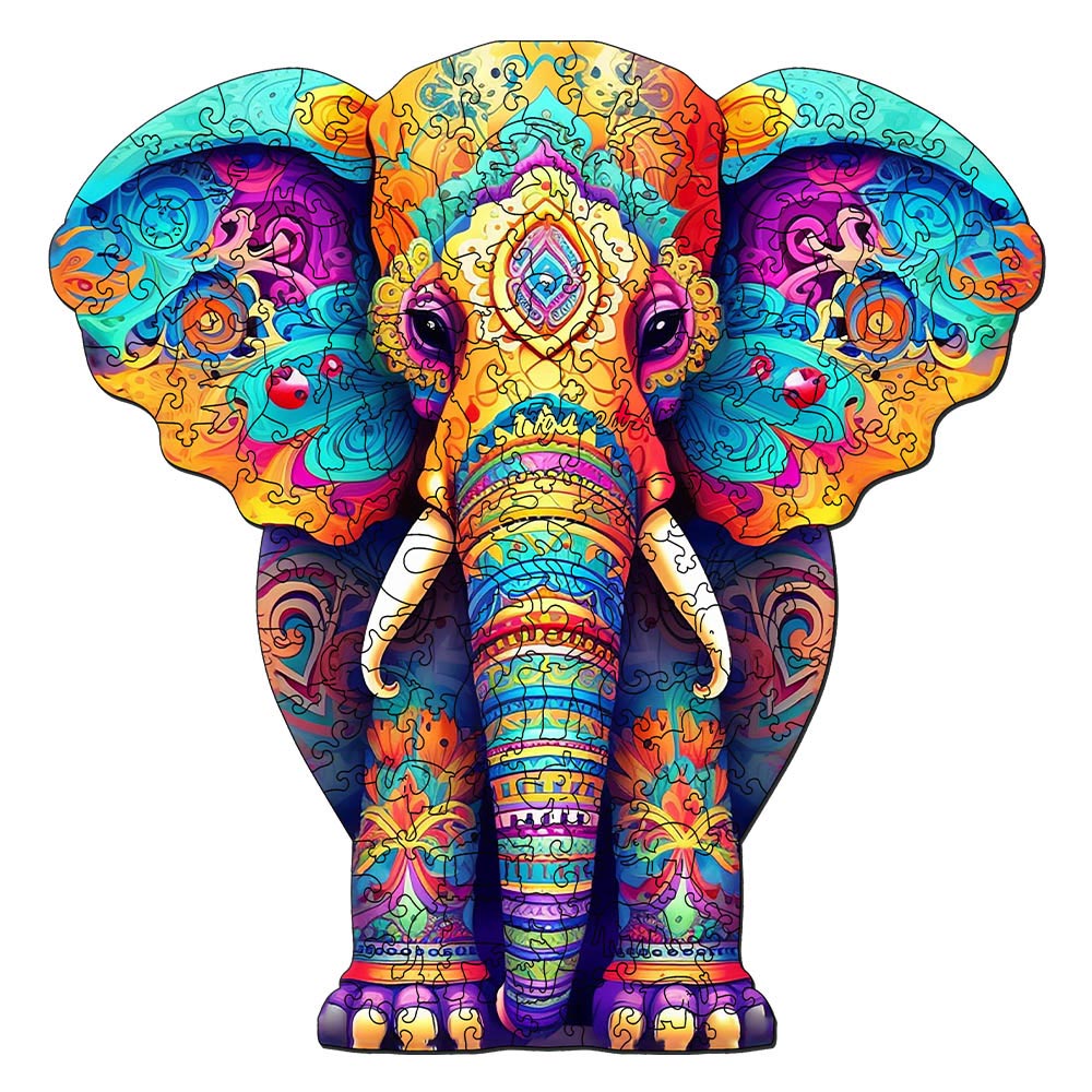 Wooden Puzzle - Majestic Elephant