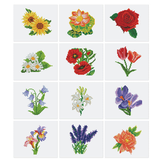 Gem Painting kit - Flowers series