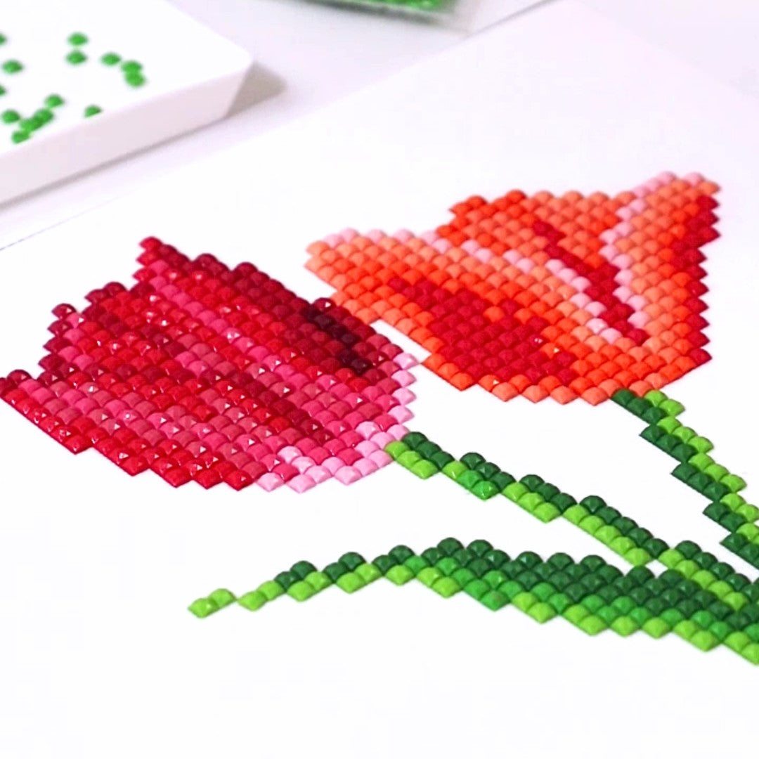Gem Painting kit - Flowers series