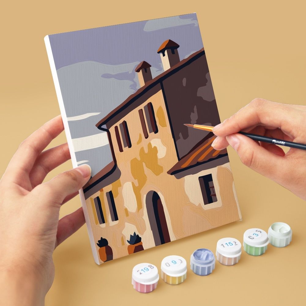 [PRE-ORDER] Mini Paint by Numbers 15x20cm (6 pieces) - Classic Tuscany