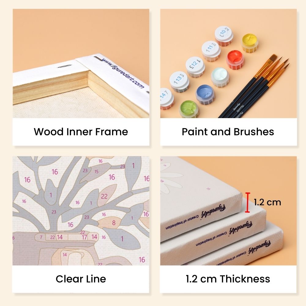 [PRE-ORDER] Mini Paint by Numbers 15x20cm (6 pieces) - Classic Tuscany