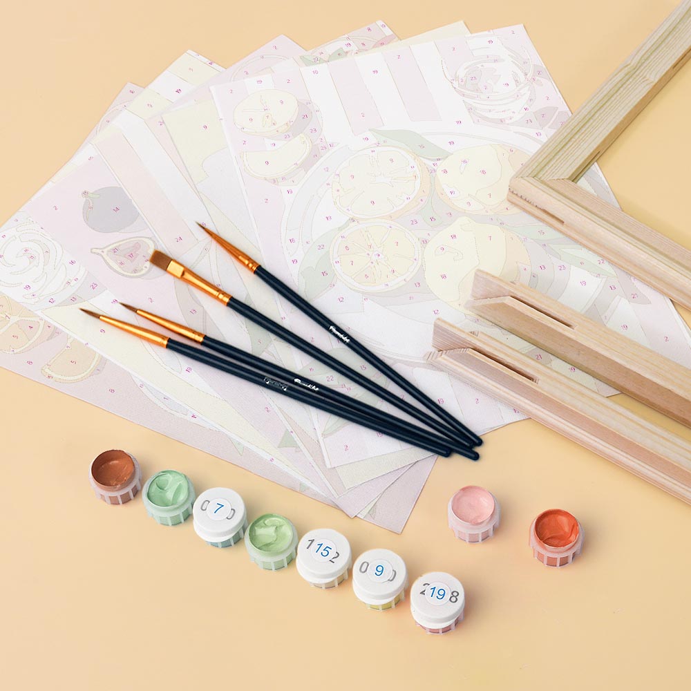 [PRE-ORDER] Mini Paint by Numbers 15x20cm (6 pieces) - Summer Treats
