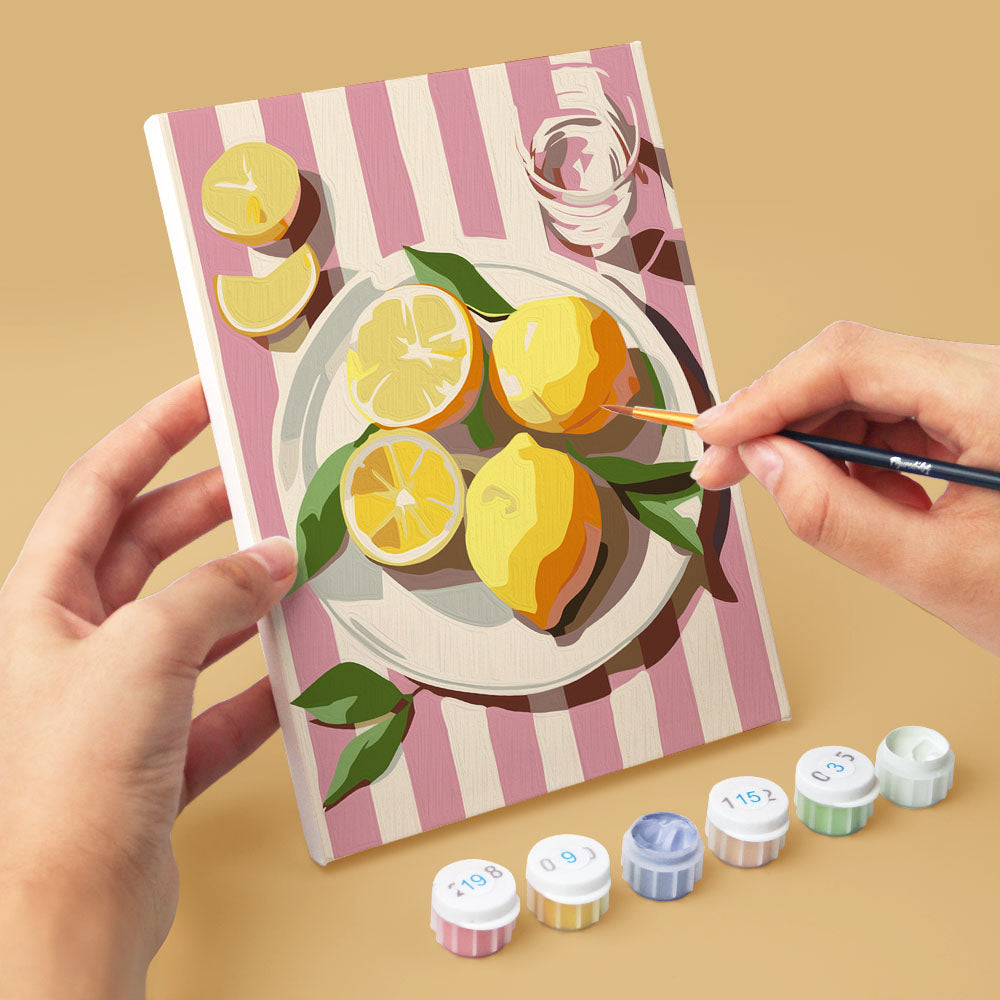 [PRE-ORDER] Mini Paint by Numbers 15x20cm Framed Canvas (6 pieces) - Summer Treats