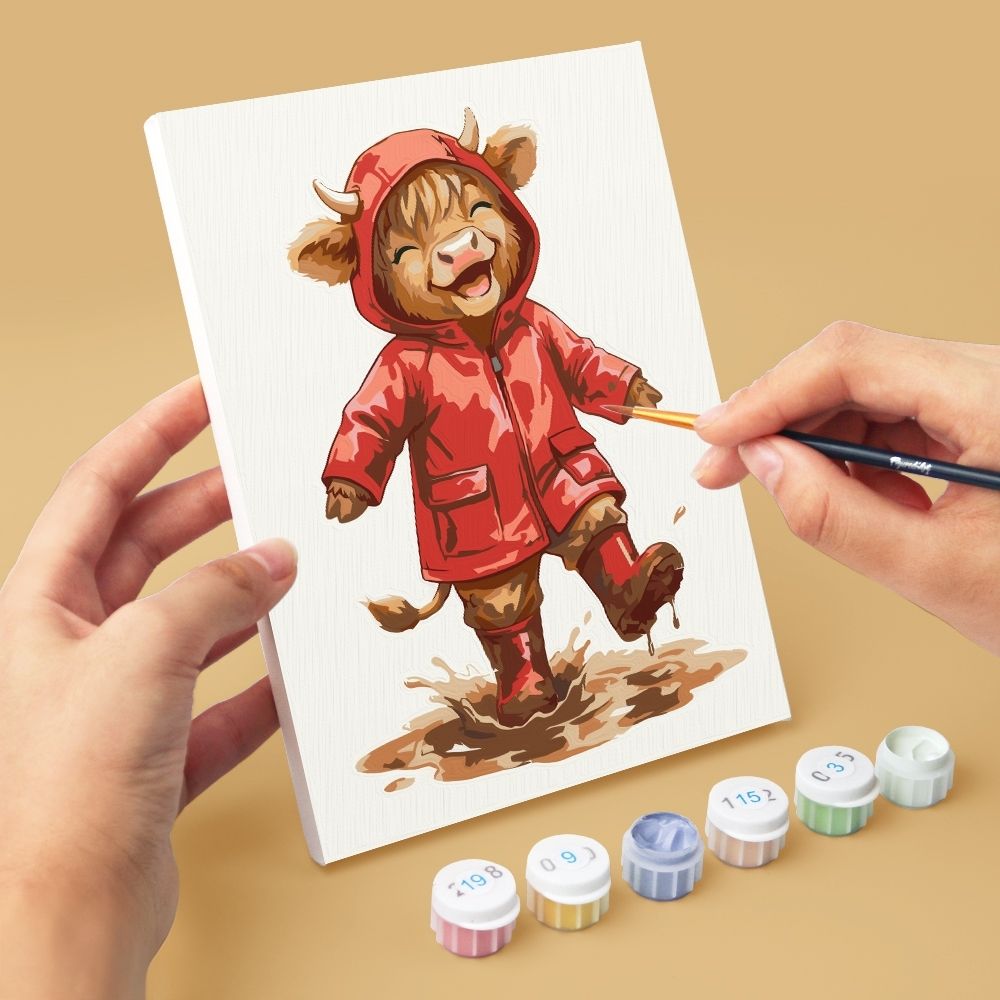 [PRE-ORDER] Mini Paint by Numbers 15x20cm (6 pieces) - Scottish Farm Friends