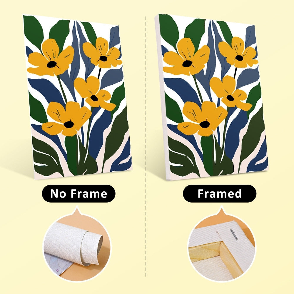 [PRE-ORDER] Mini Paint by Numbers 15x20cm (6 pieces) - Colorful Floral Patterns