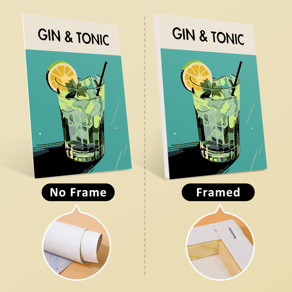 [PRE-ORDER] Mini Paint by Numbers 15x20cm (6 pieces) - Modern Bar Mixology Art Series 1