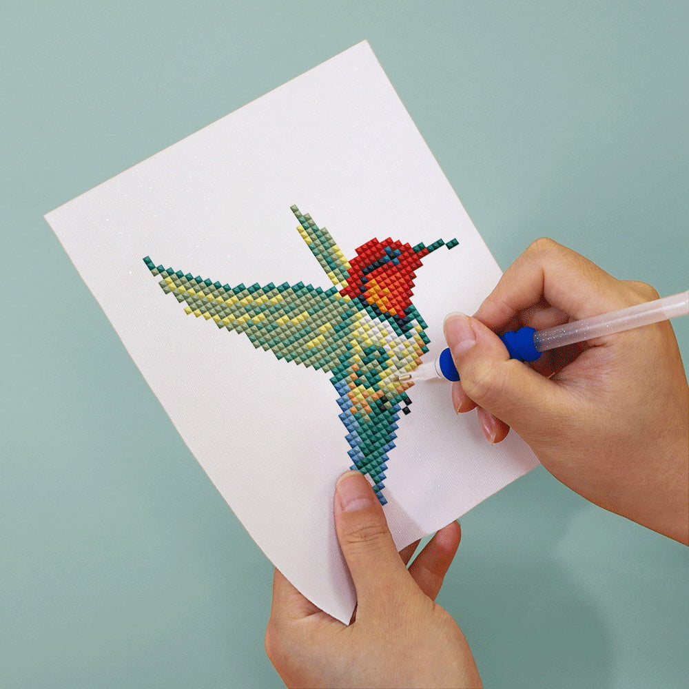 Gem Painting kit - Colourful Birds Paradise series