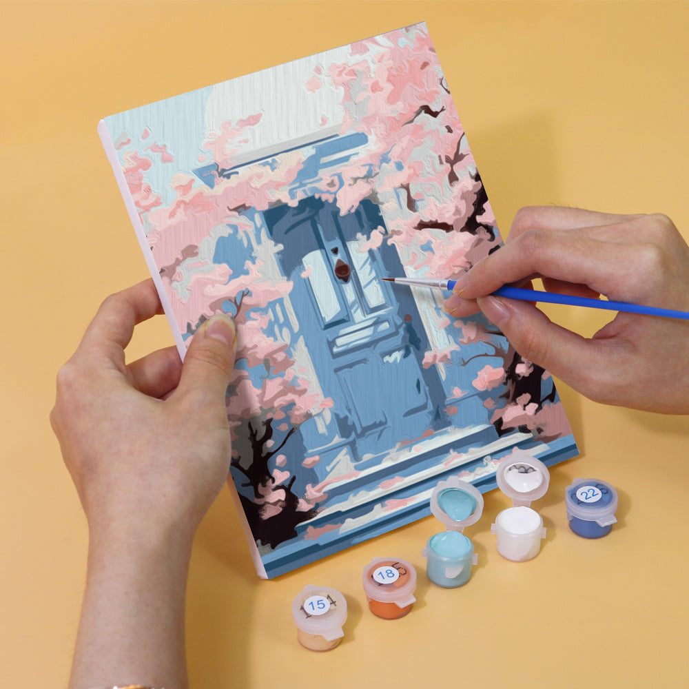 [PRE-ORDER] Mini Paint by Numbers 15x20cm Framed Canvas (6 pieces) - European Architecture and Flowers