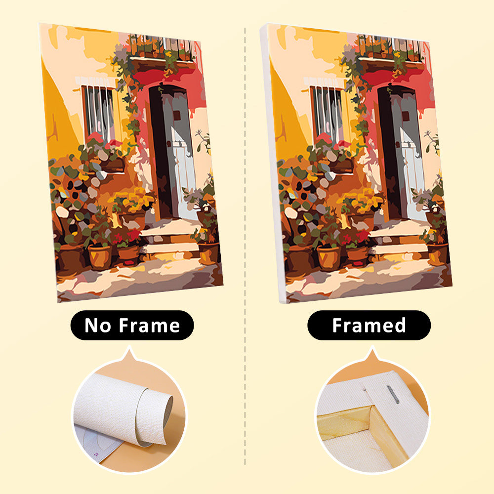 [PRE-ORDER] Mini Paint by Numbers 15x20cm (6 pieces) - European Architecture and Flowers