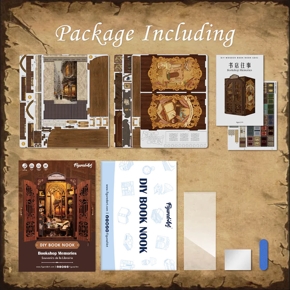 DIY Book Nook kit - Bookshop Memories