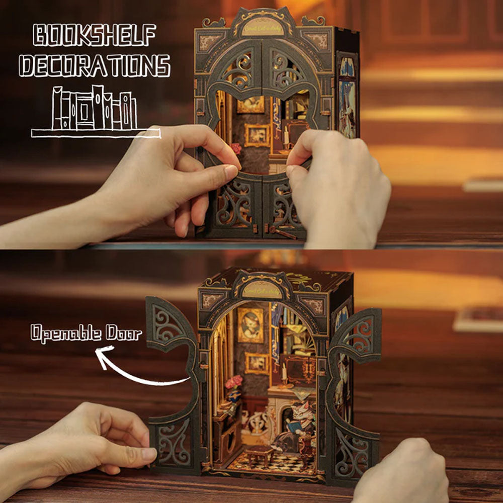 DIY Book Nook kit - Count Cat's Study