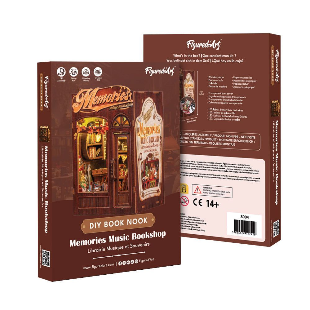 DIY Book Nook Kit - Memories Music Bookshop