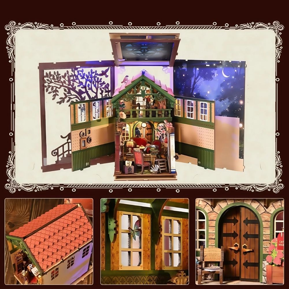 DIY Book Nook Kit - Cat Affairs Bureau